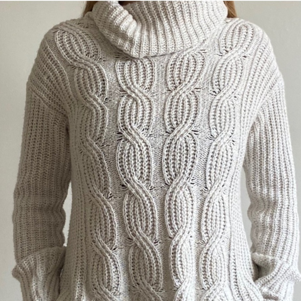 Cream turtleneck